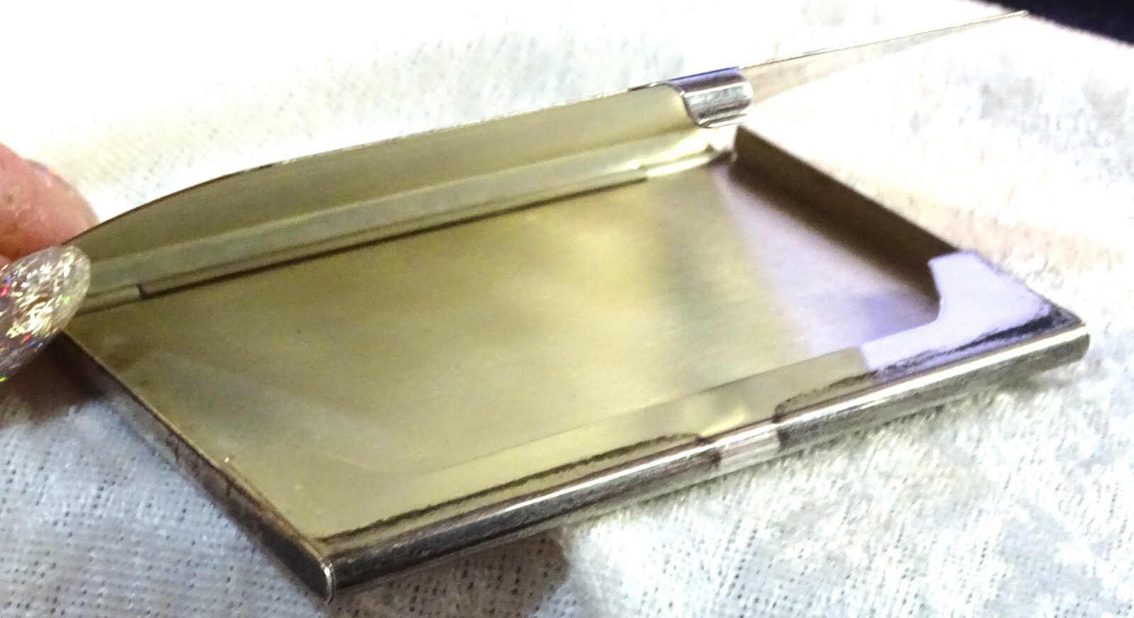 Reed & Barton Sterling Card Case "Diplomat" No Monogram or Removal 2oz.