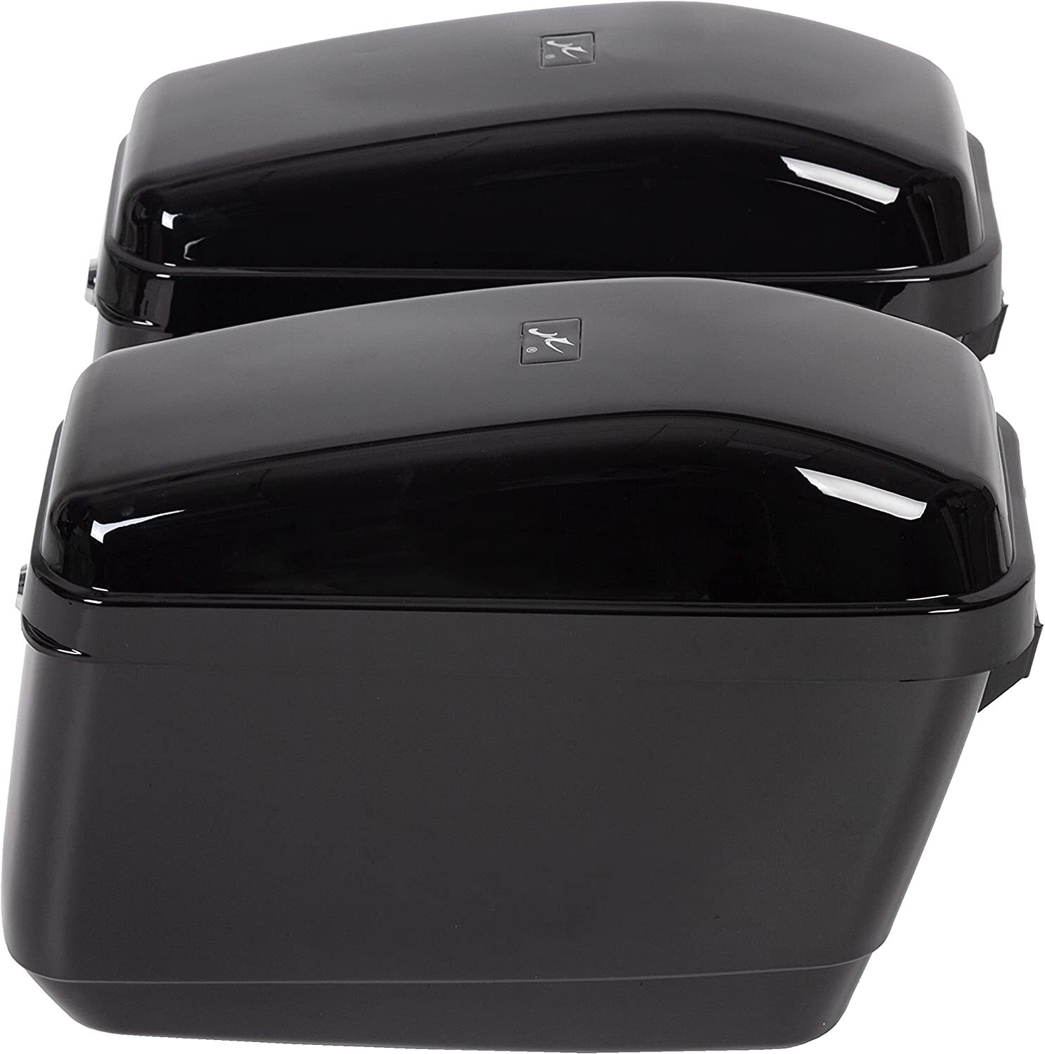 Motorcycle Hard Saddle Bags Trunk Luggage For Harley Honda Suzuki Yamaha Cruiser