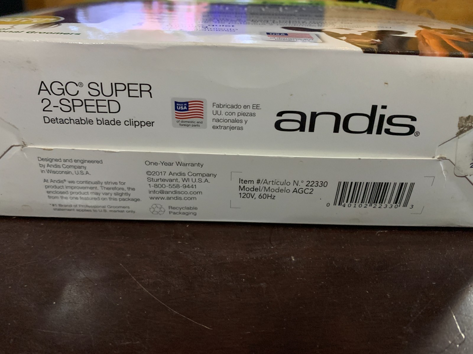 Andis AGC Super 2-Speed Super-Duty detachable blade Clippers NEW!