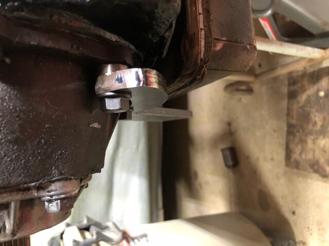 Ford NP205 transfer case rear output support mount bracket custom application