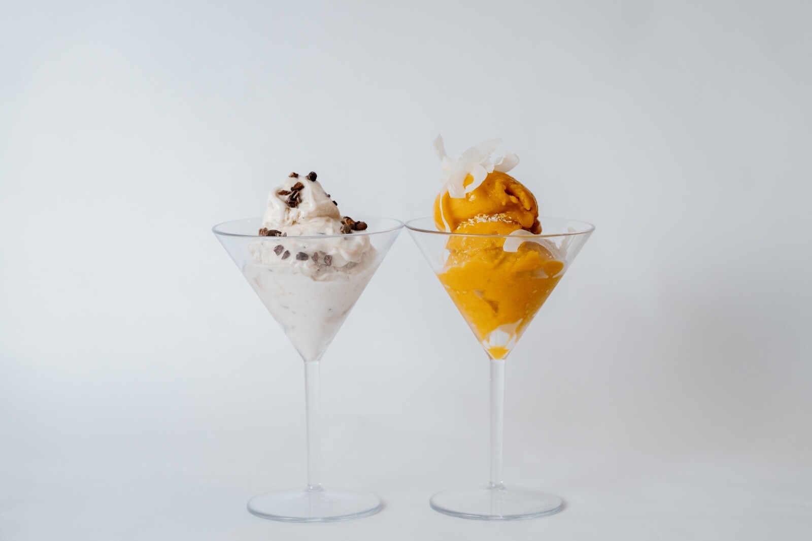 LAURANT Crystal Clear Plastic Martini Glasses 10 oz. oz Set of 6 BPA Free