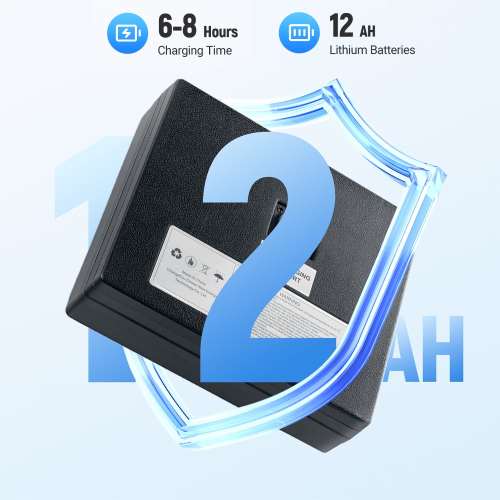 34.3lbs Ultra-Lightweight Electric Wheelchair 300lbs Capacity Foldable for Adult