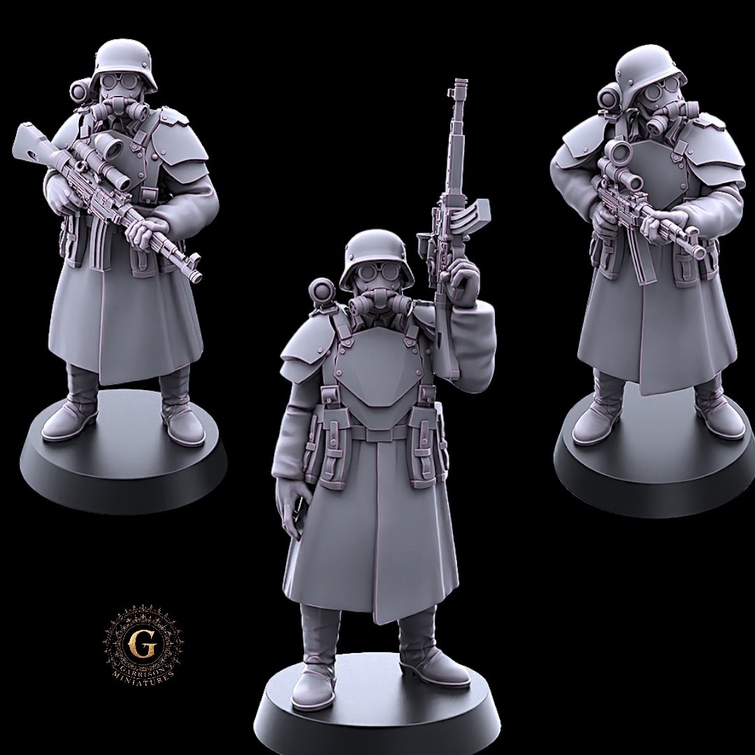 Konflikt 47, Weird War etc Compatible Rift Blood Commandos Squad X9 Figures