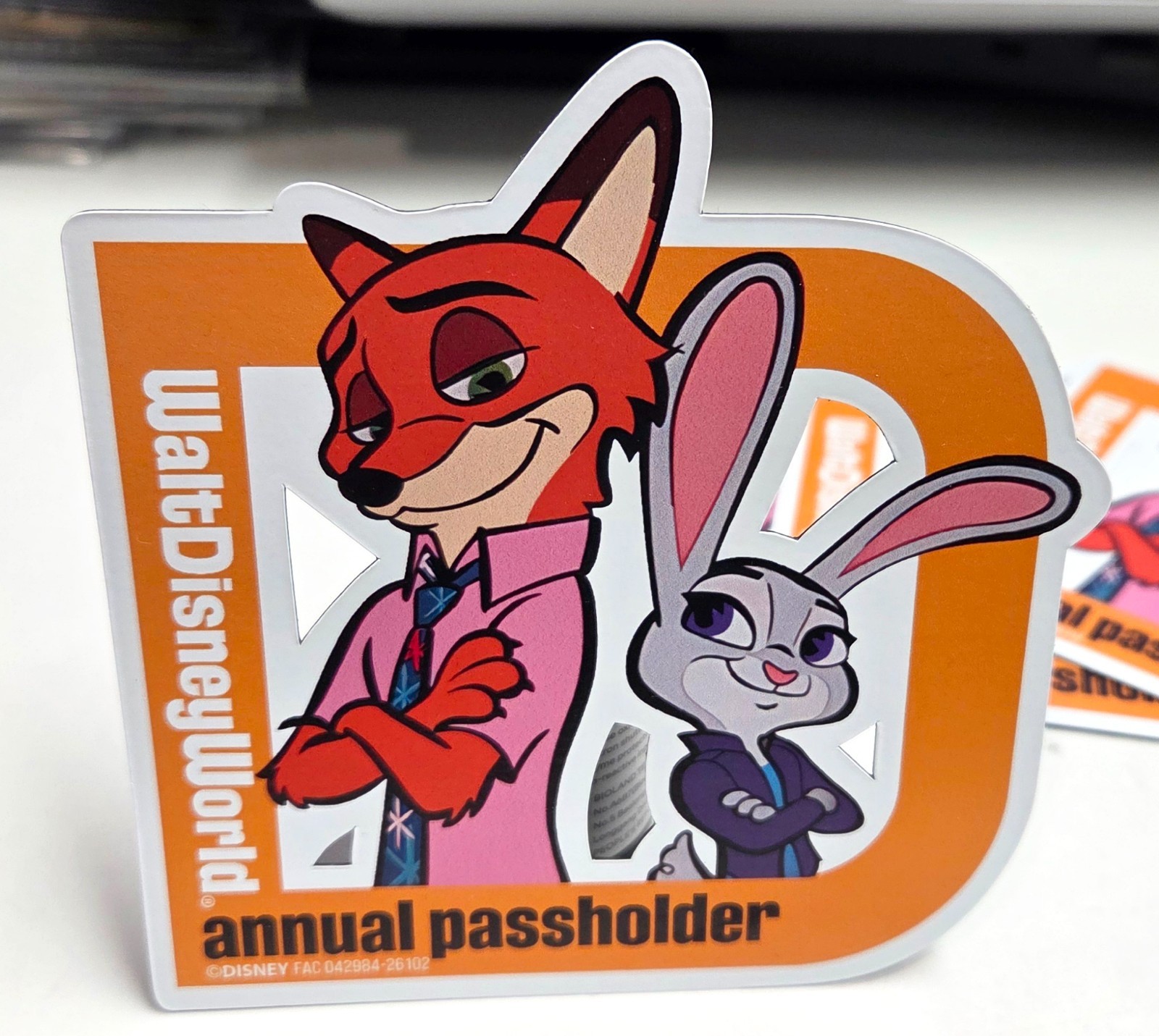 (Aftermarket) NEW 2026 WDW Disney Annual Passholder ZOOTOPIA Magnet