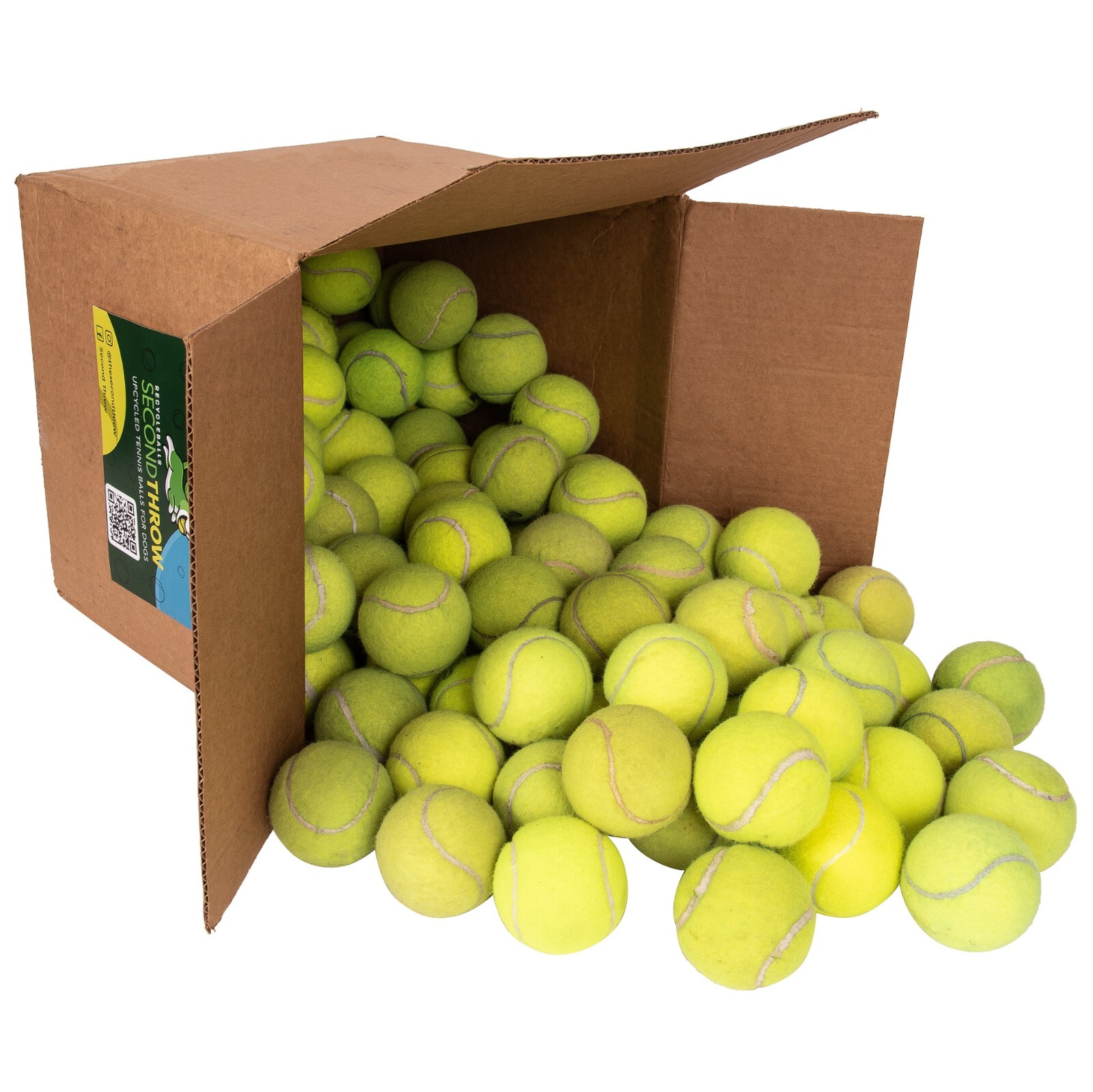 100 Used Tennis Balls - LOW COST DOG BALLS - FREE SHIPPING - SAVE 10%