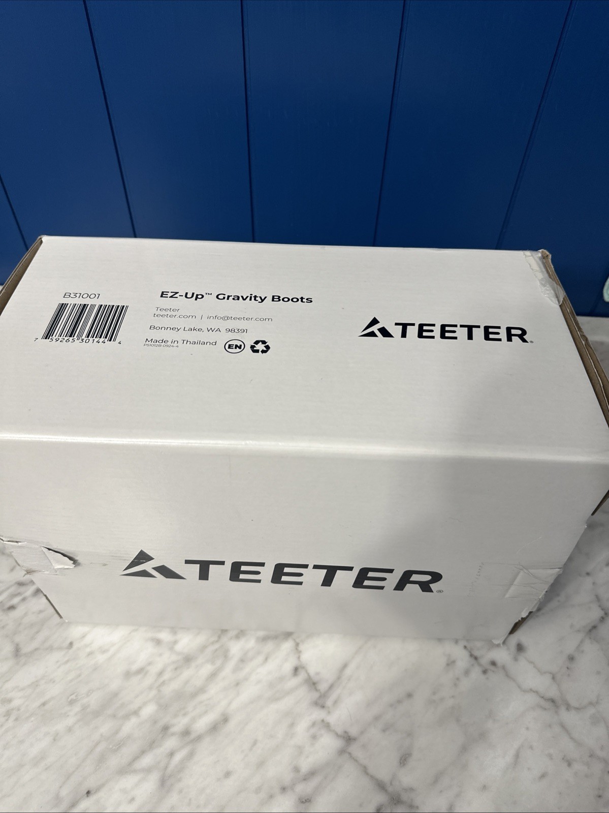 Teeter EZ-Up Gravity Boots for Inversion Decompression Stretching OPEN BOX