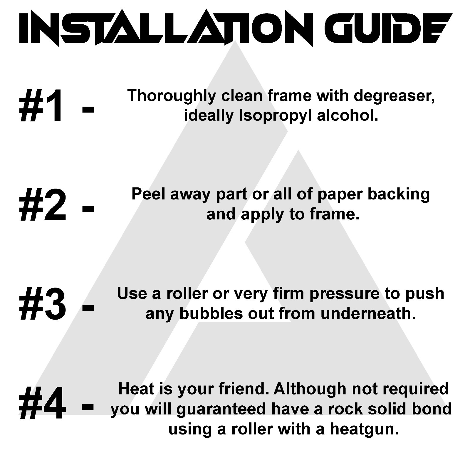 19 - 2025 YZ250F / 18 - 2025 YZ450F Yamaha Rubberized Frame Grip Tape (2 Pairs)