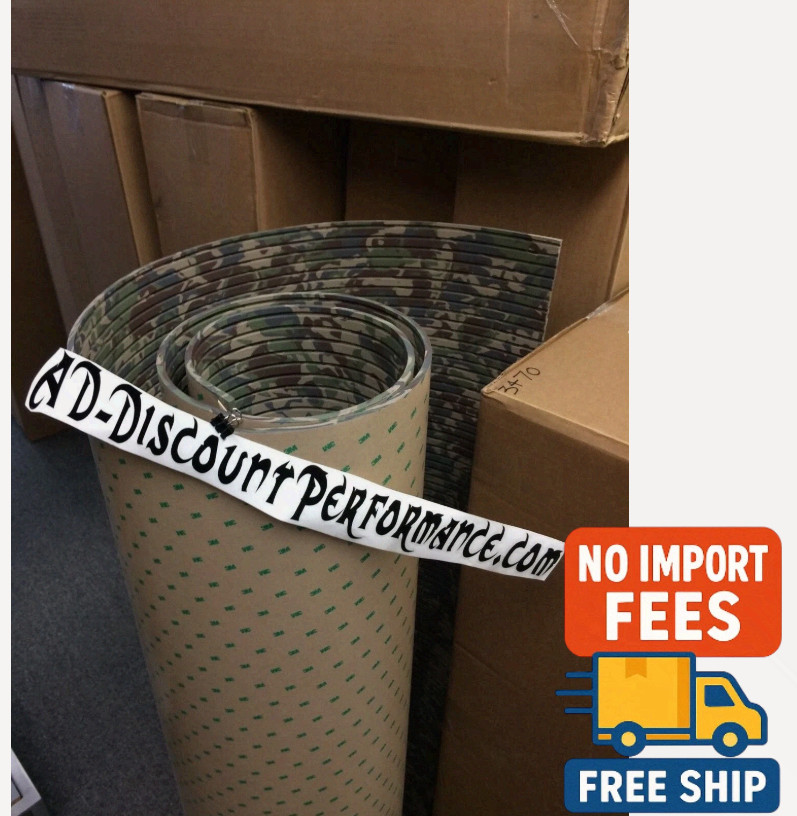 Hydro-turf Sheet 47 X 86 SHT86CG Fishing Boat SWAMP CAMO CUT GROOVE W/3M