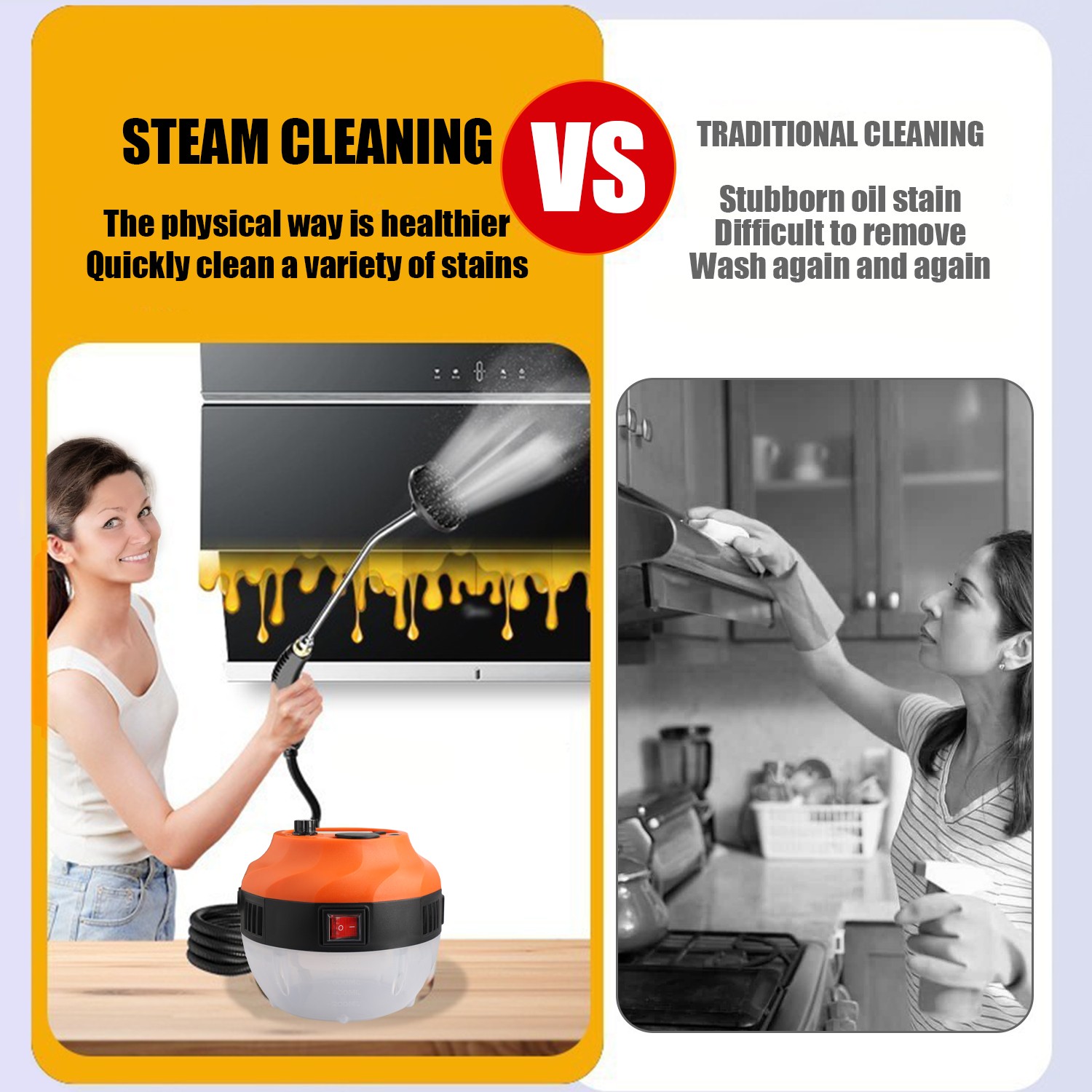 3800W Handheld Steam Cleaner High Pressure Household Car Steam Cleaning Machine