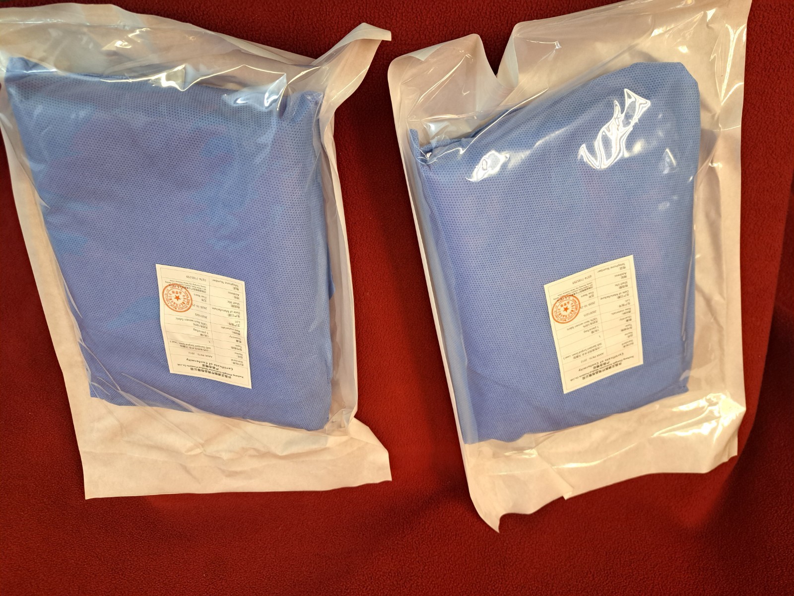 SMS Surgical Gown Level 3 – Sterile, Disposable, Pack of 2 - SIZE Large