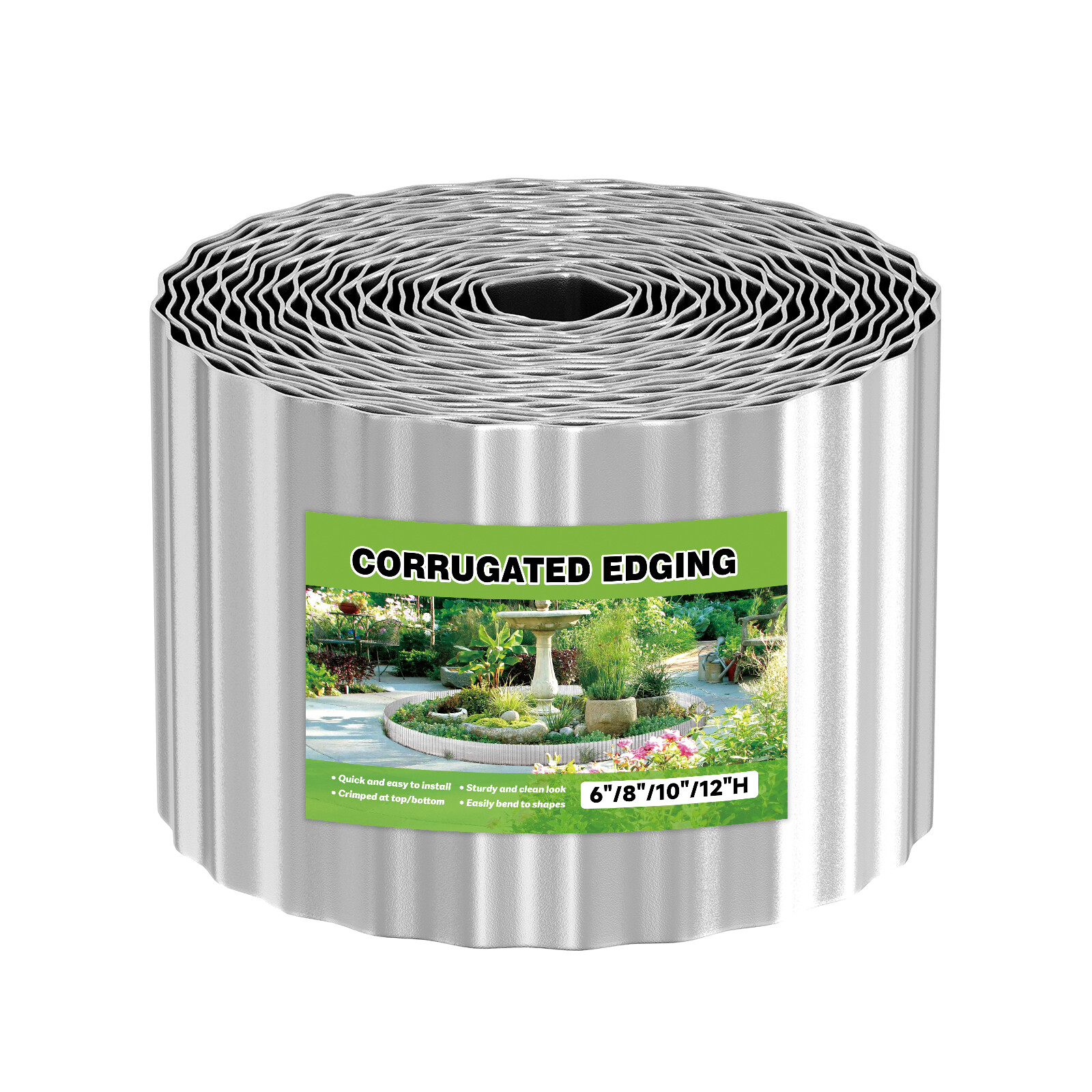 50FT DIY Corrugated Corten Steel Edges Metal Landscape Edging for Outdoor Garden