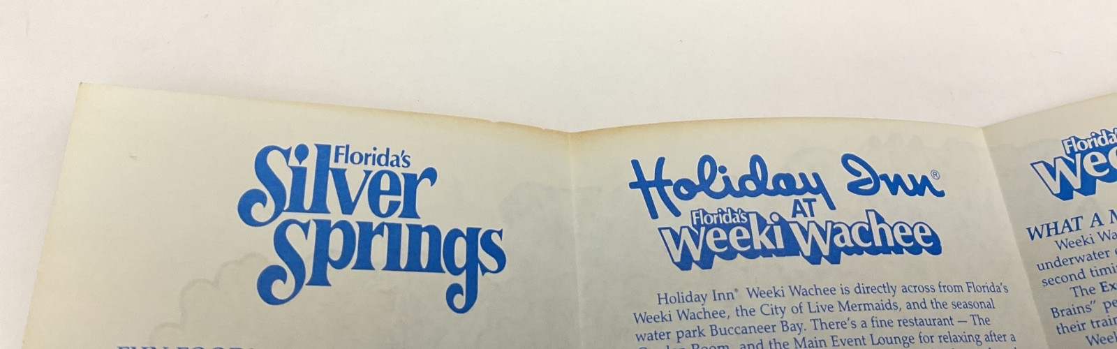 Florida Silver Springs 1988 Souvenir Brochure & Silver Springs Park Map T