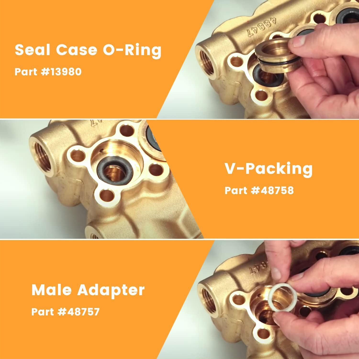 34262 Seals Rebuild Kit Fits Cat Pump 66DX 6DX Pressure Washer Pump 6DX35G1I