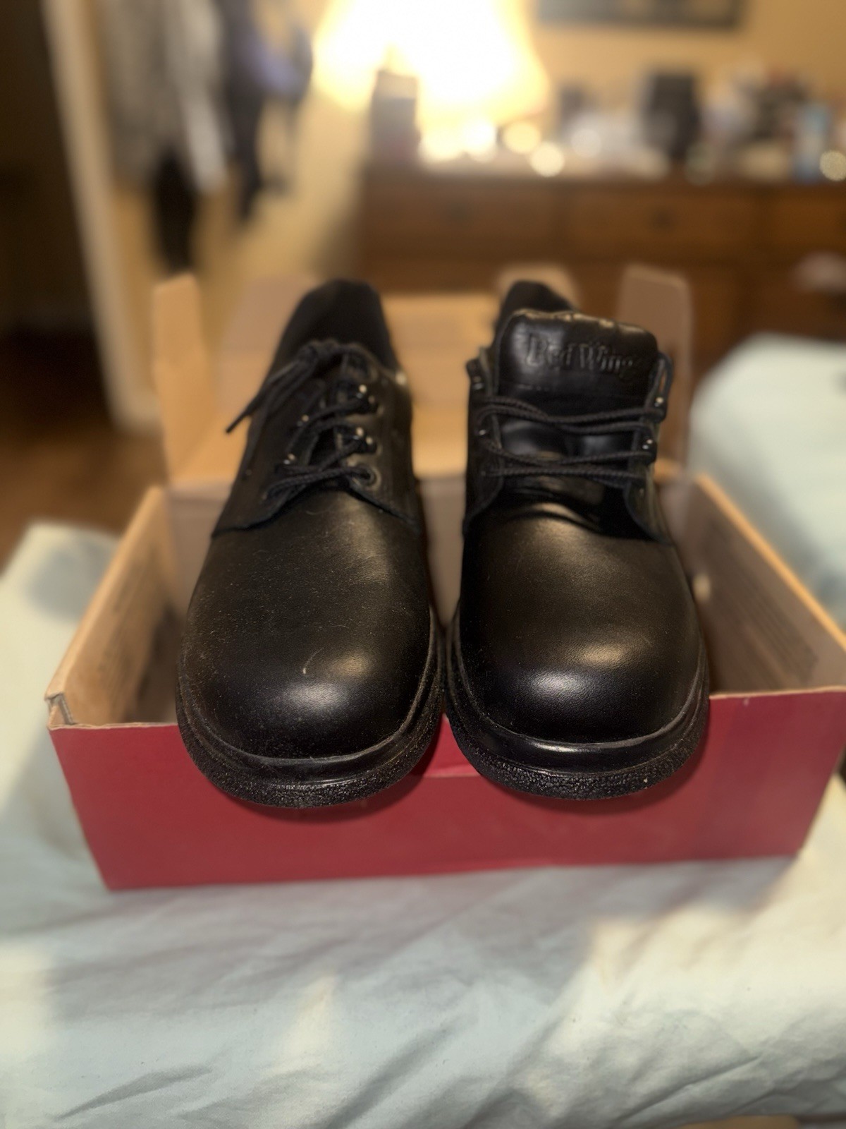 Red Wing Men's Safety Oxford EH Black Work Shoe Size 11