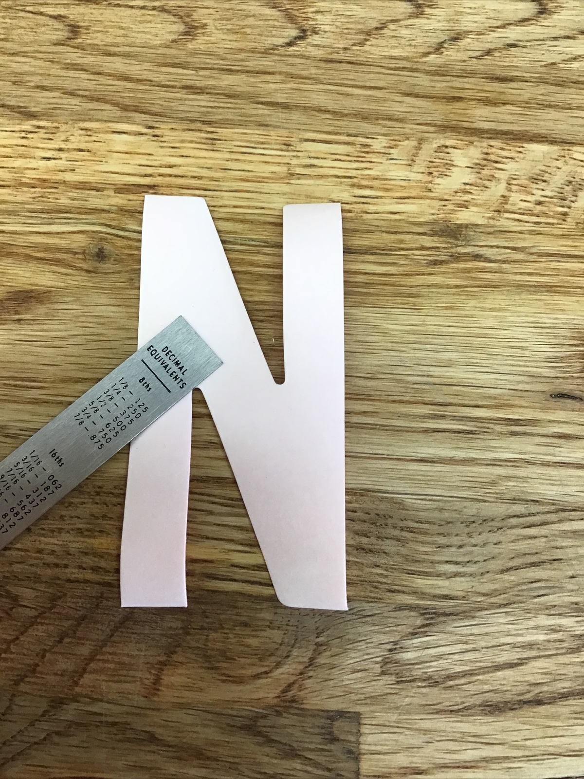 Firefighter / EMT Turnout Coat Reflective Iron-On Letter “N” Orange/Red D-6