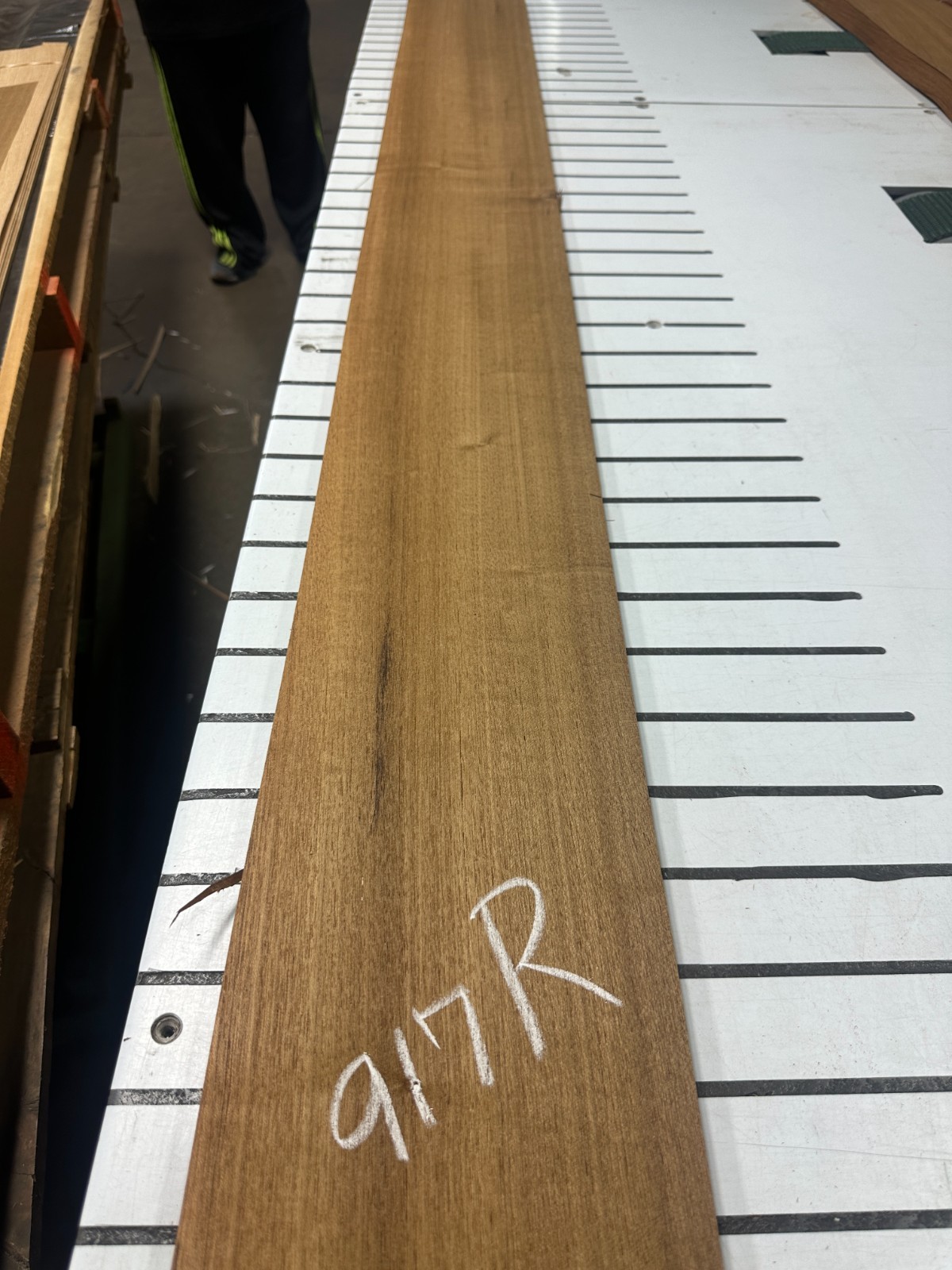 Teak Raw Wood Veneer 2 sheets 88" x 7.5'' 917R