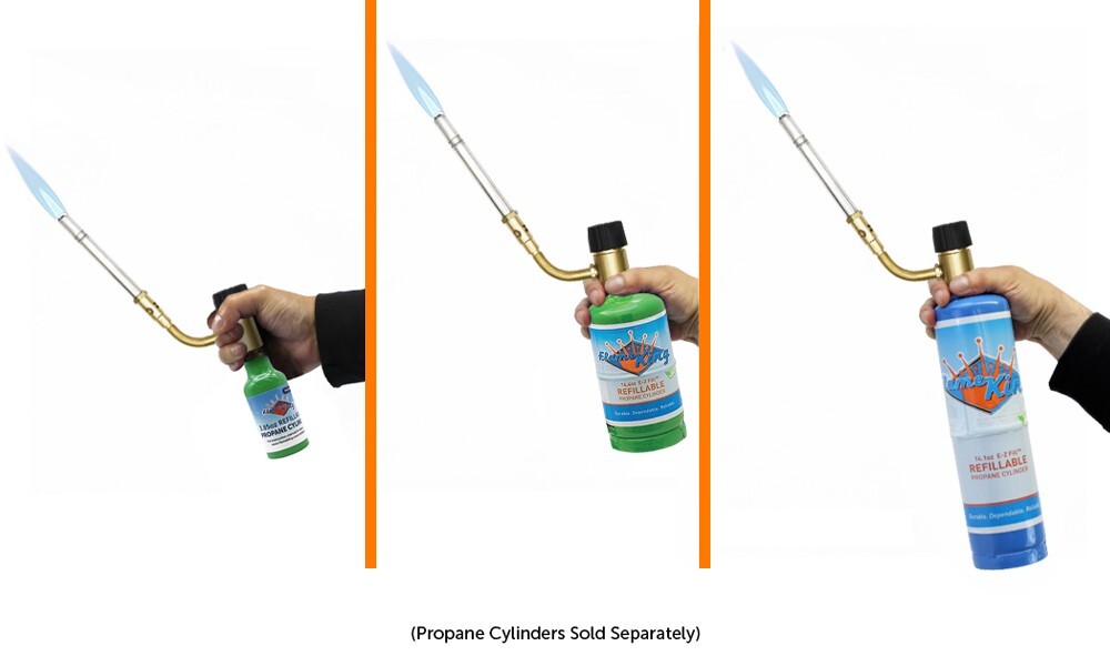 YSNAX1-023CGA High Intensity Propane Torch Head with Swirl Flame for Soldering