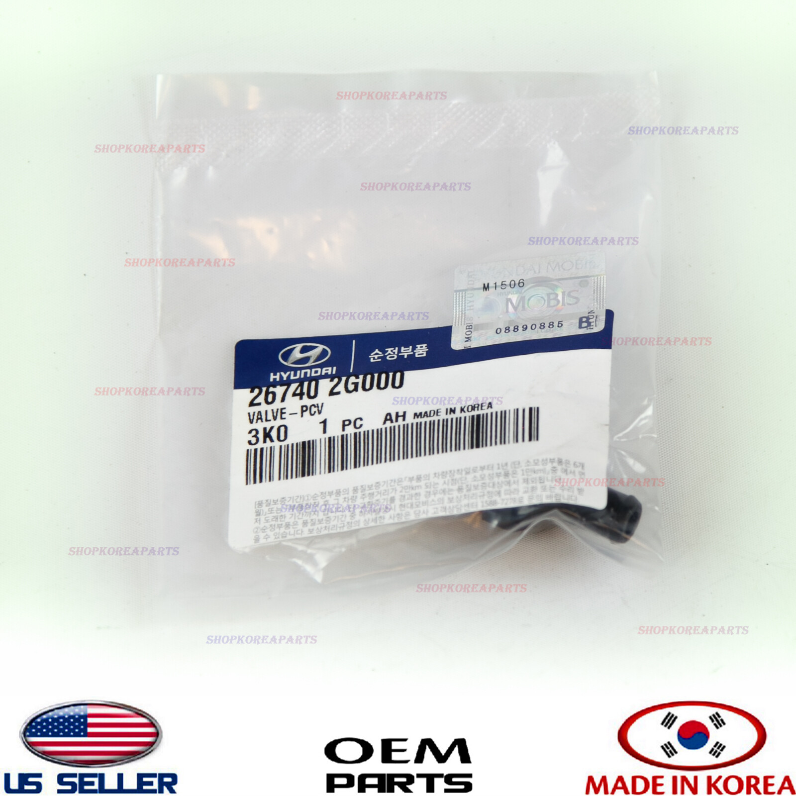 Genuine PCV Valve OEM Ventilation Valve Hyundai Kia 2010-2022 *See compatibility