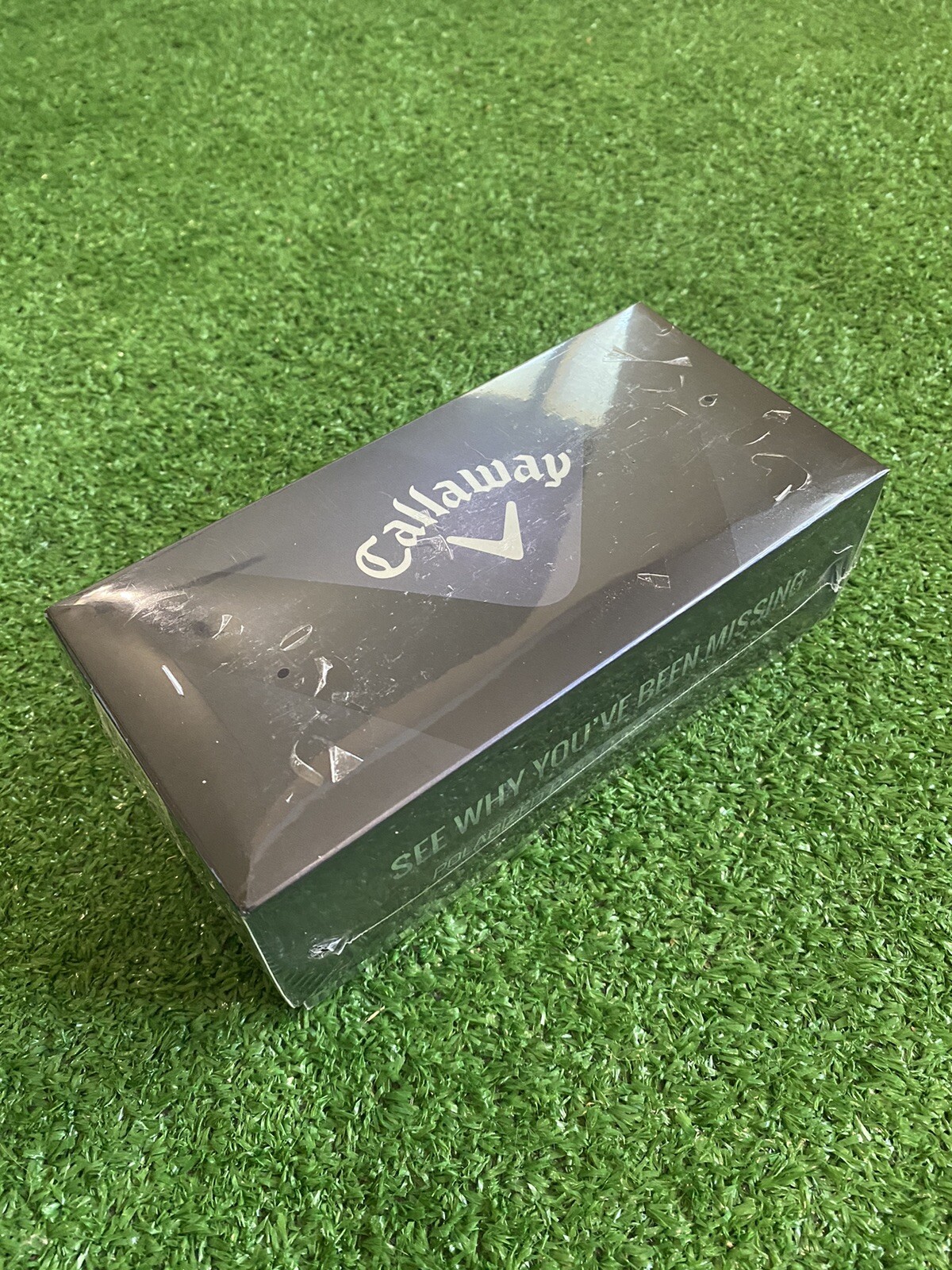 Brand New Callaway Atlas Golf Polarized Sunglasses Black/Green 55-19-140