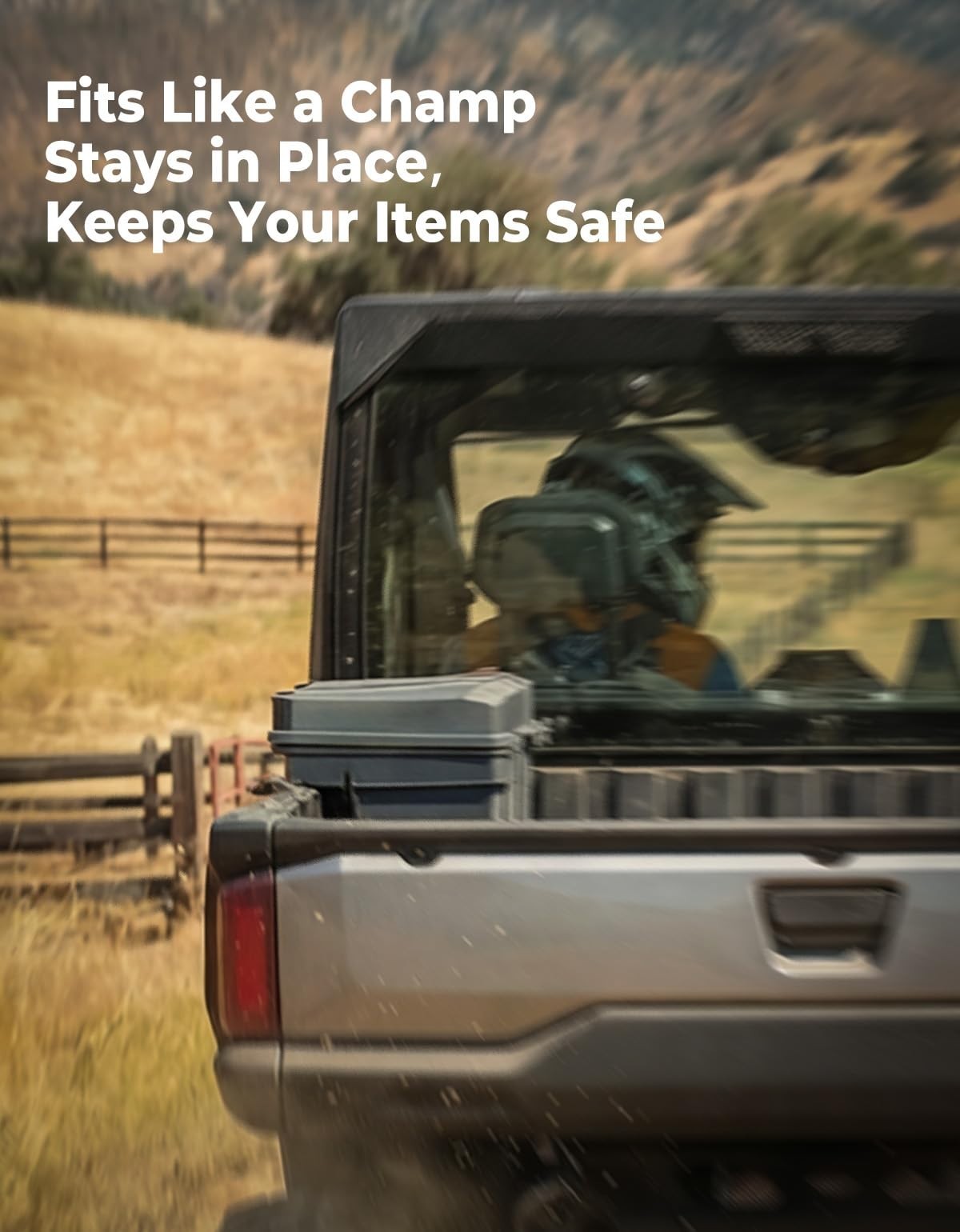 KEMIMOTO UTV Cargo Bed Storage Box for Polaris Ranger 1500 XD 2024-2026 5.8GAL