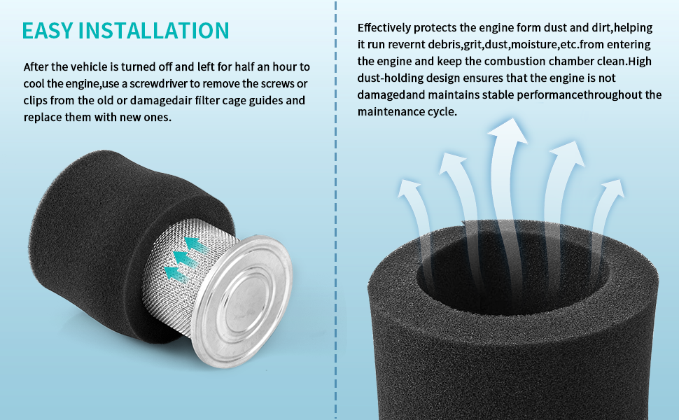 1985-2003 For Honda XR100R Air Cleaner Filter Element Holder Air Filter Cage Kit