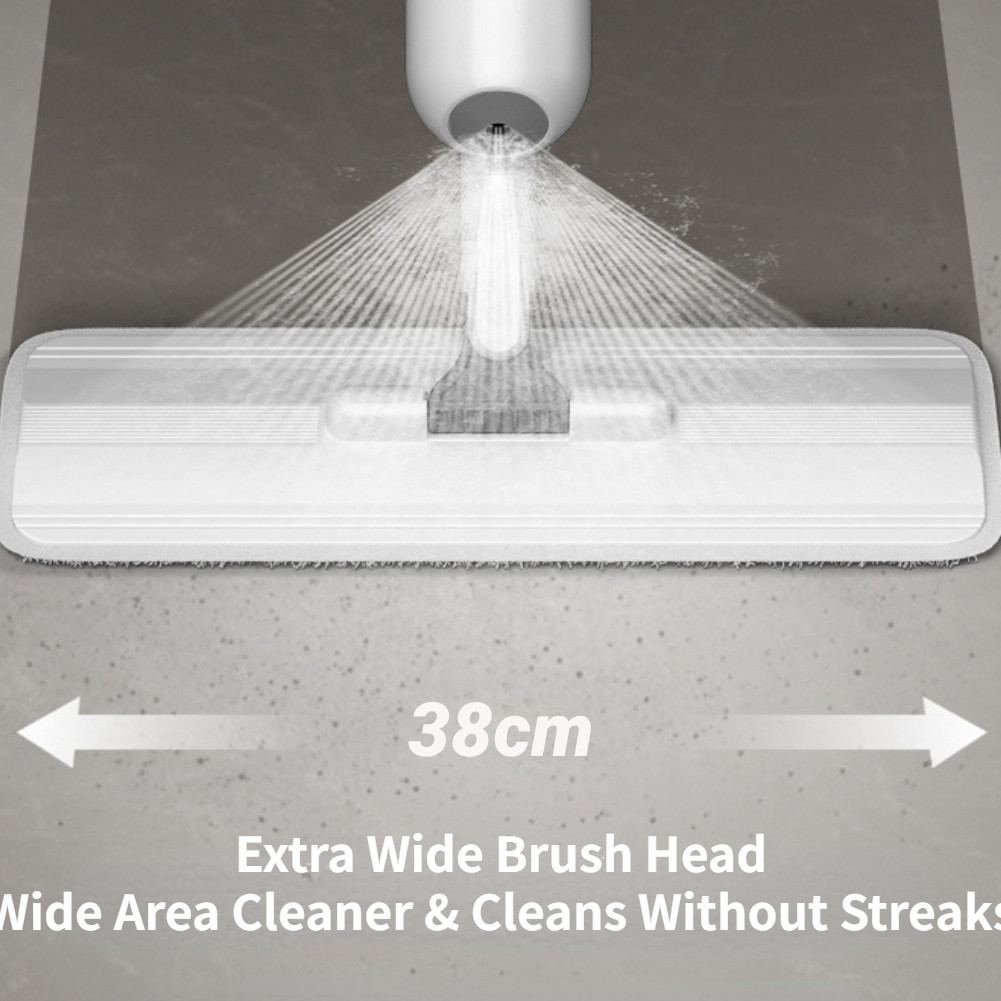 360° Spray Mops for Floor Cleaning with 5 Washable Pads, Wet Dry Microfiber Mop