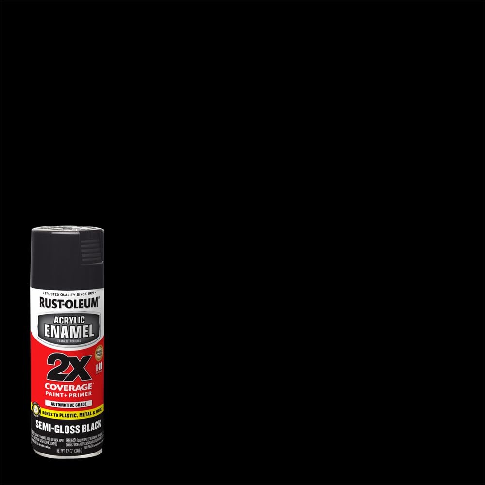 Rust-Oleum 271903 Acrylic Enamel 2X Spray 12 Ounce (Pack of 1), Gloss Black