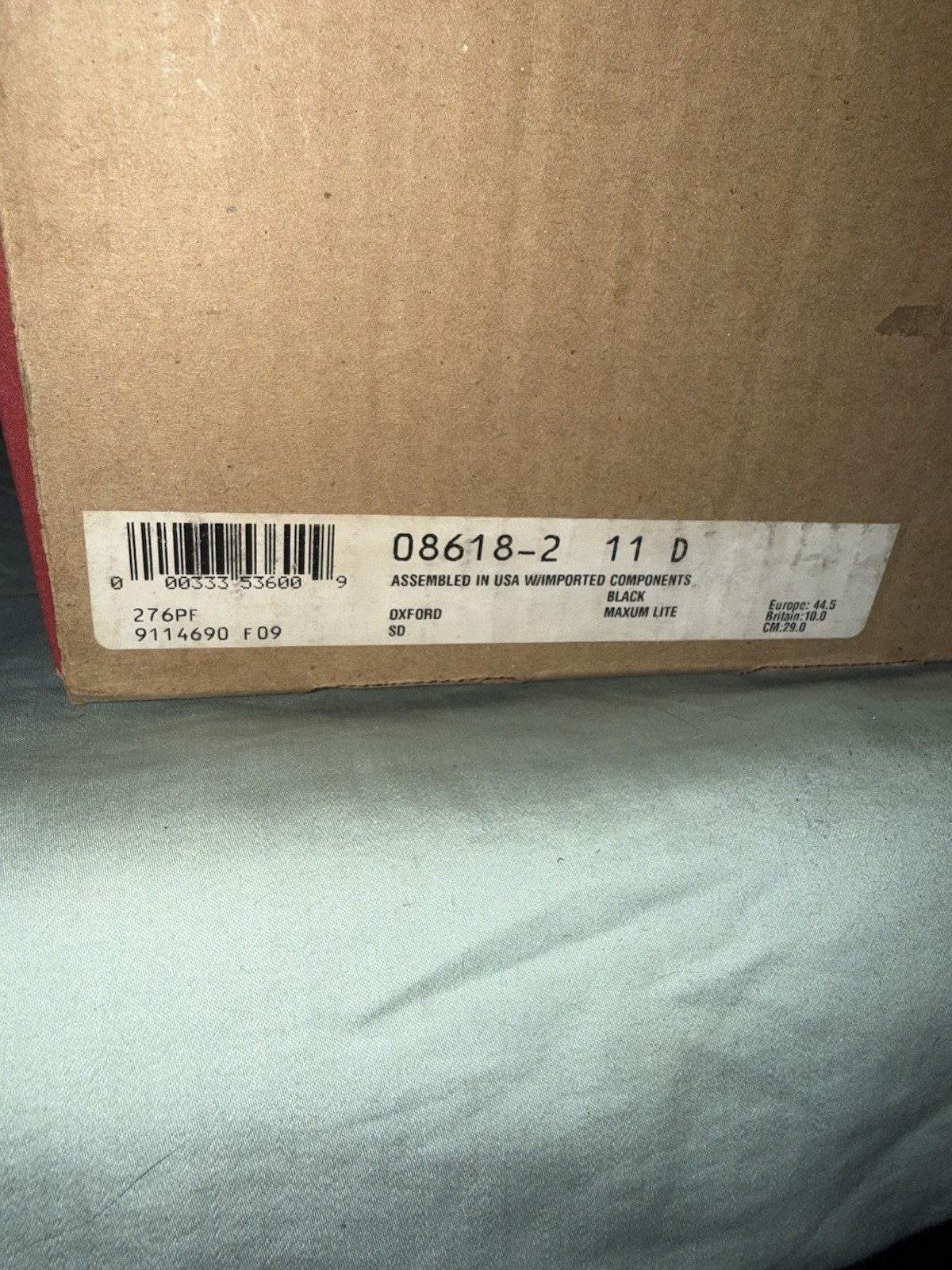 Red Wing Men's Safety Oxford EH Black Work Shoe Size 11