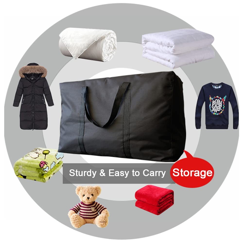 Extra Large Moving Bags with Strong Zippers & Carrying Handles, Storage Bags ...