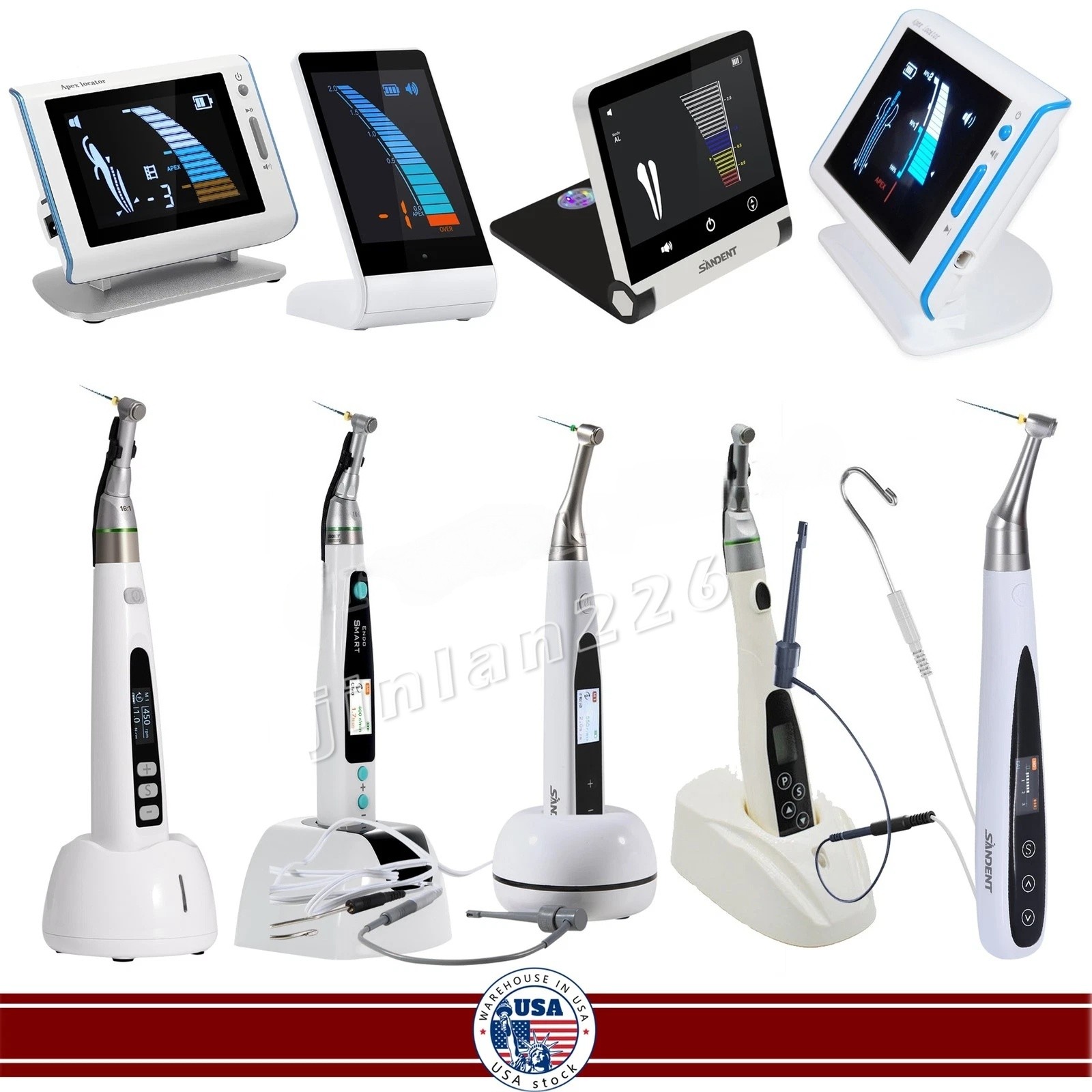 Dental Endodontic Endo Motor 16:1 Handpiece / Apex Locator Root Canal Finder