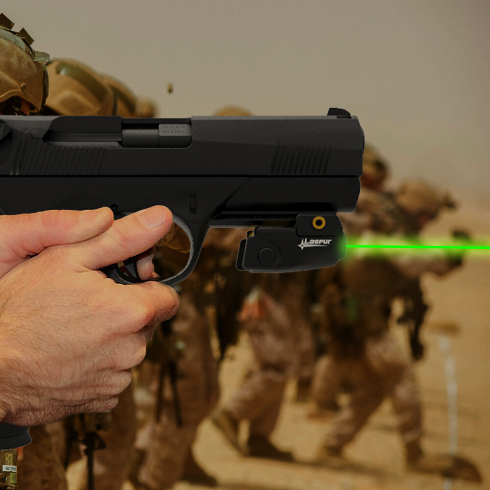 Laspur Sub Compact Green/Red Laser Sight Rechargeable Battery