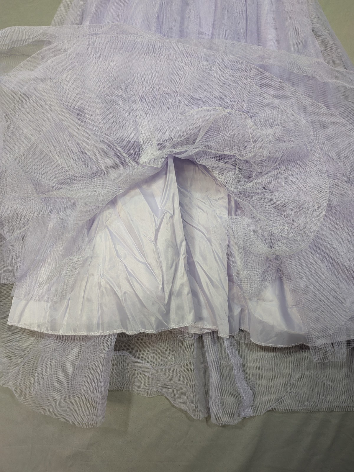 Lavender Purple Full Length Adjustable Waist Crinoline Skirt