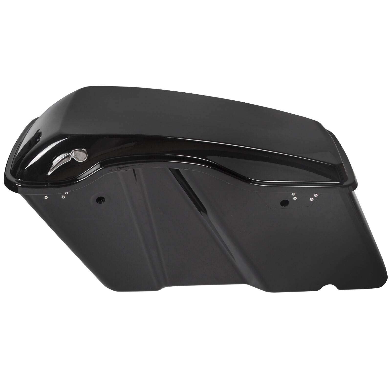 Gloss Black Hard Saddle Bags Saddlebags For 93-13 Harley Road King Glide FLHTCH