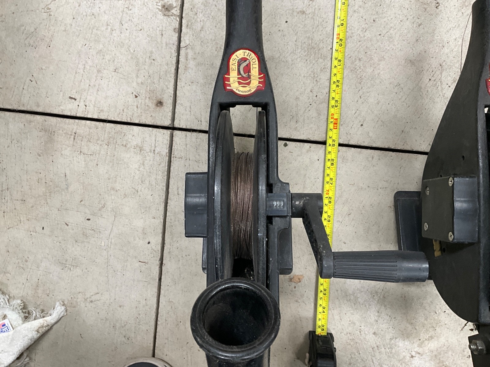 Cannon Easi Troll Manual Downriggers (2) - with rod holders, nice shape