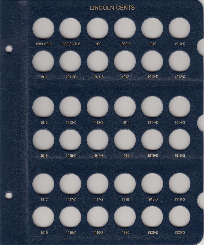 Whitman Coin Album For Collecting US Lincoln Cents 1909 - 1995 Penny Model 9112