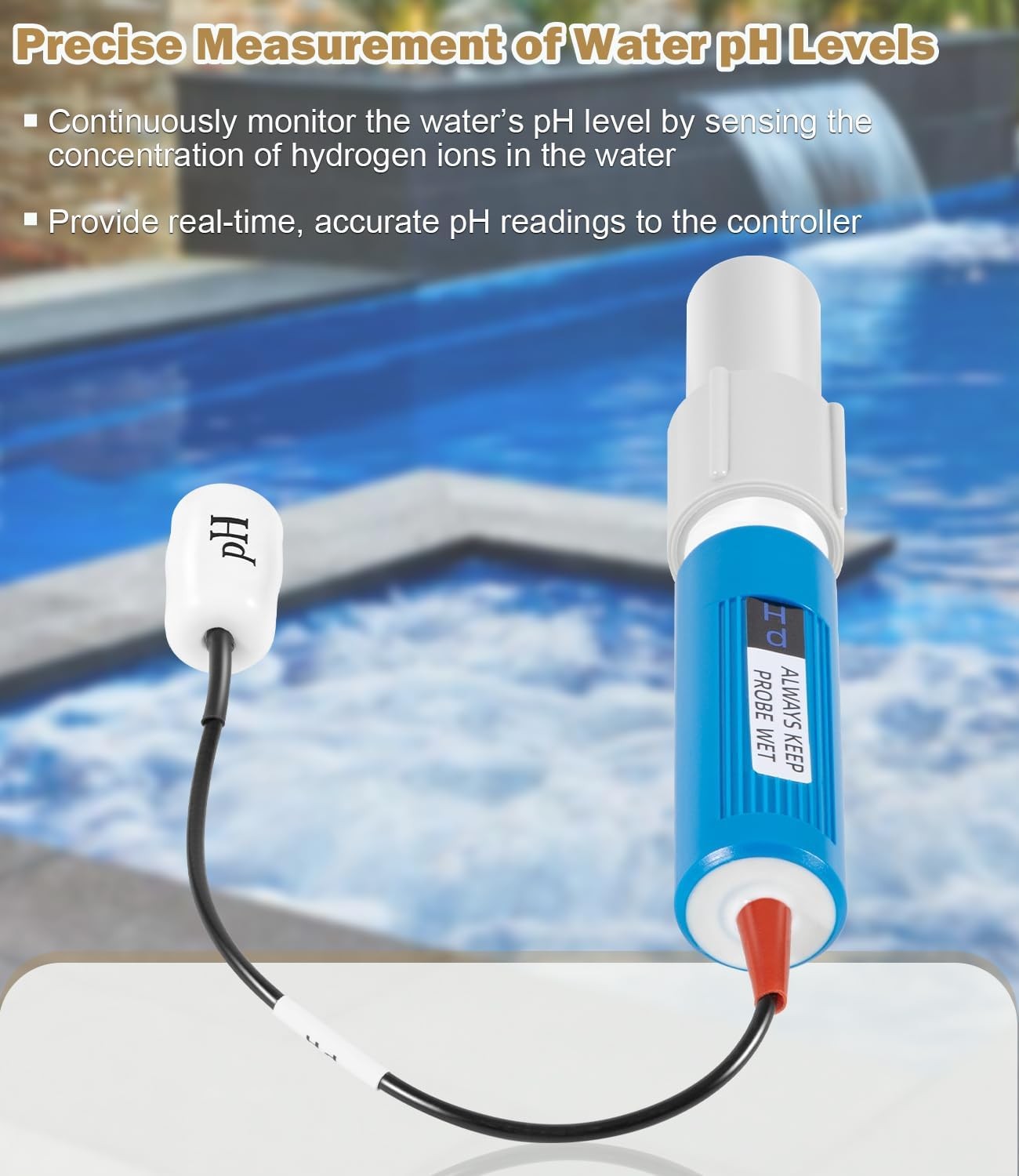 Fits for GLX-Probe-PH PH Probe for Hayward Sense and Dispense Automation Systems