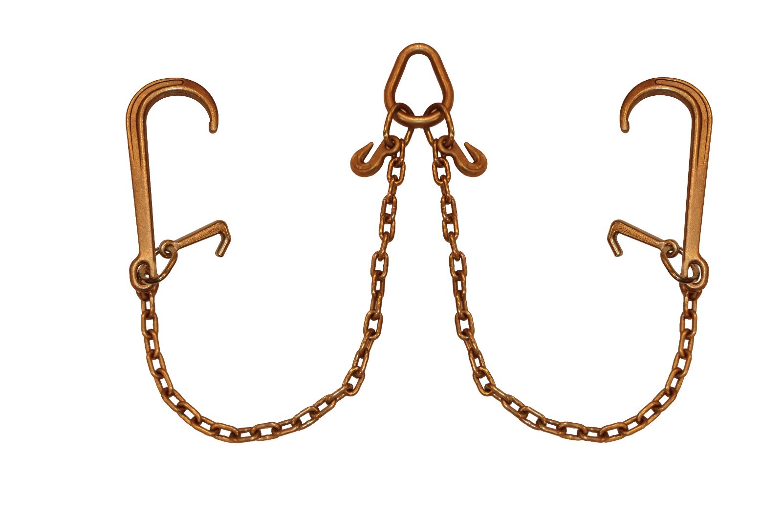 5/16″ Grade 70 V‑Chain Bridle 3′ Legs w/ 15″ J & Mini‑J Hooks – 5,400 lb