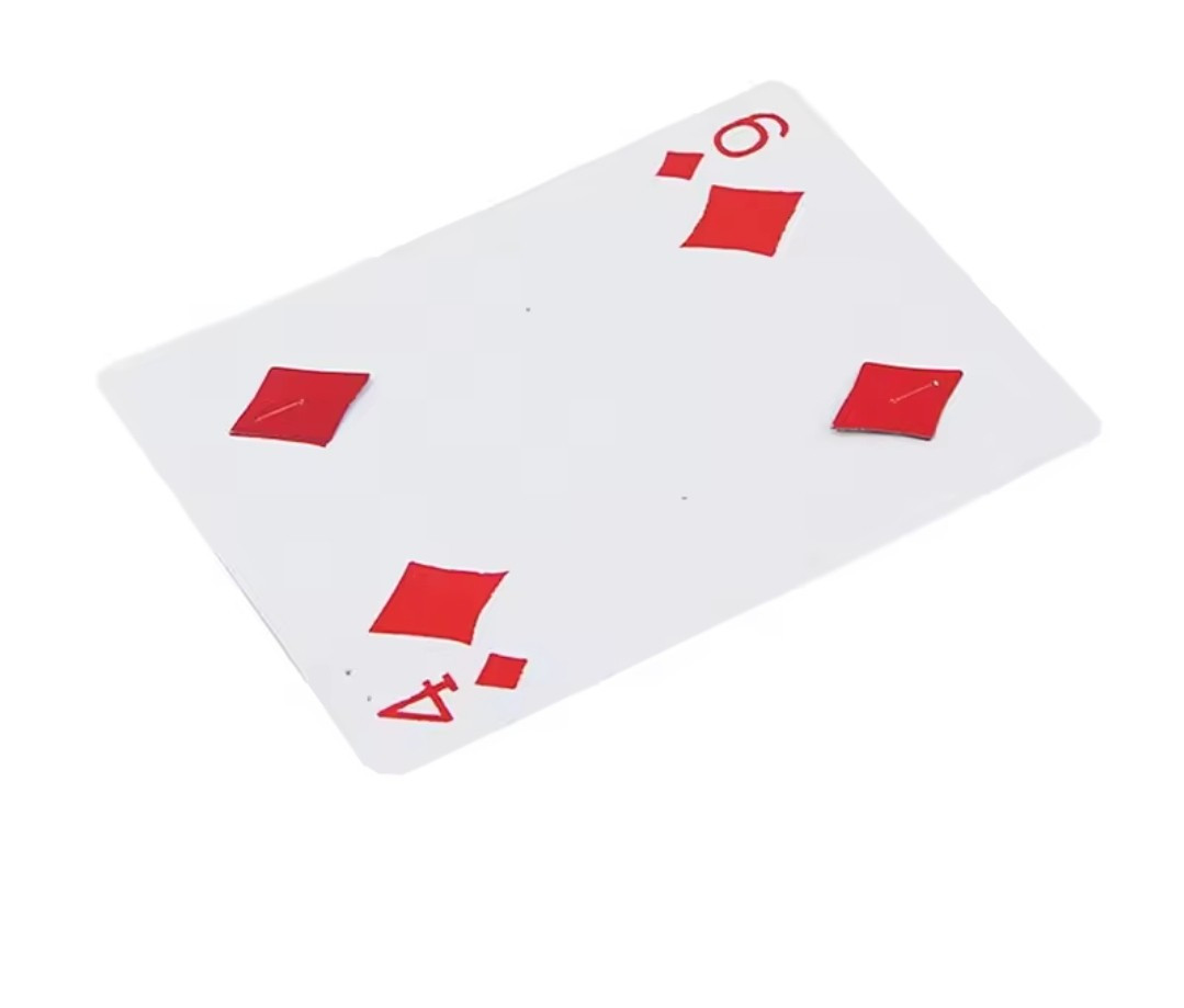 Magic Trick "Card Change" 4 To 6 Diamonds Metamorphosis T5