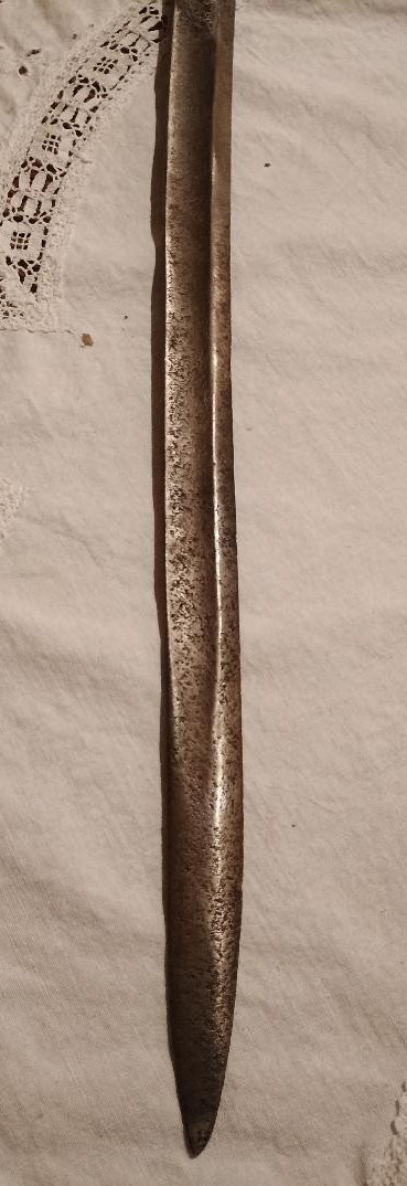 1860s Civil War Bayonet with Brass Handle Used Antique