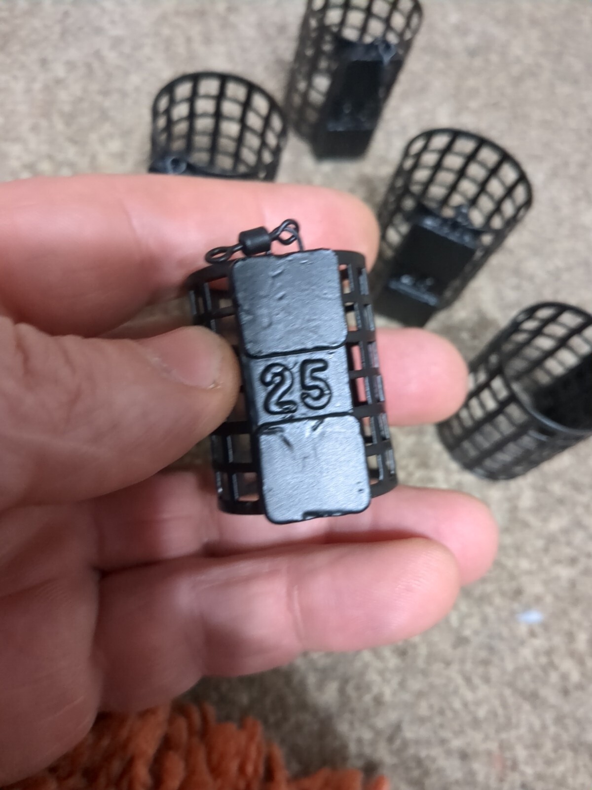 Fishing Feeders 5 Metal Feeders. Great For Groundbait.. Open Ended Feeders