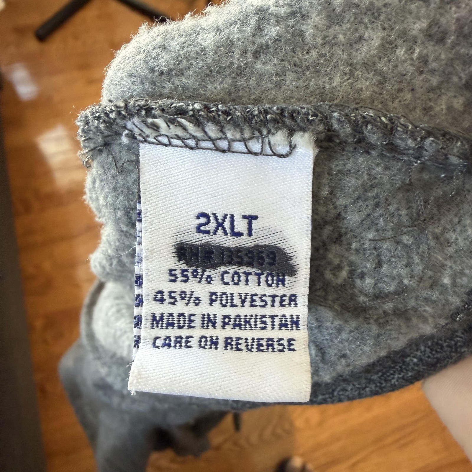 Champion Jacket Mens 2XLT Gray Full Zip Fleece Track Big Tall Logo Stand Collar