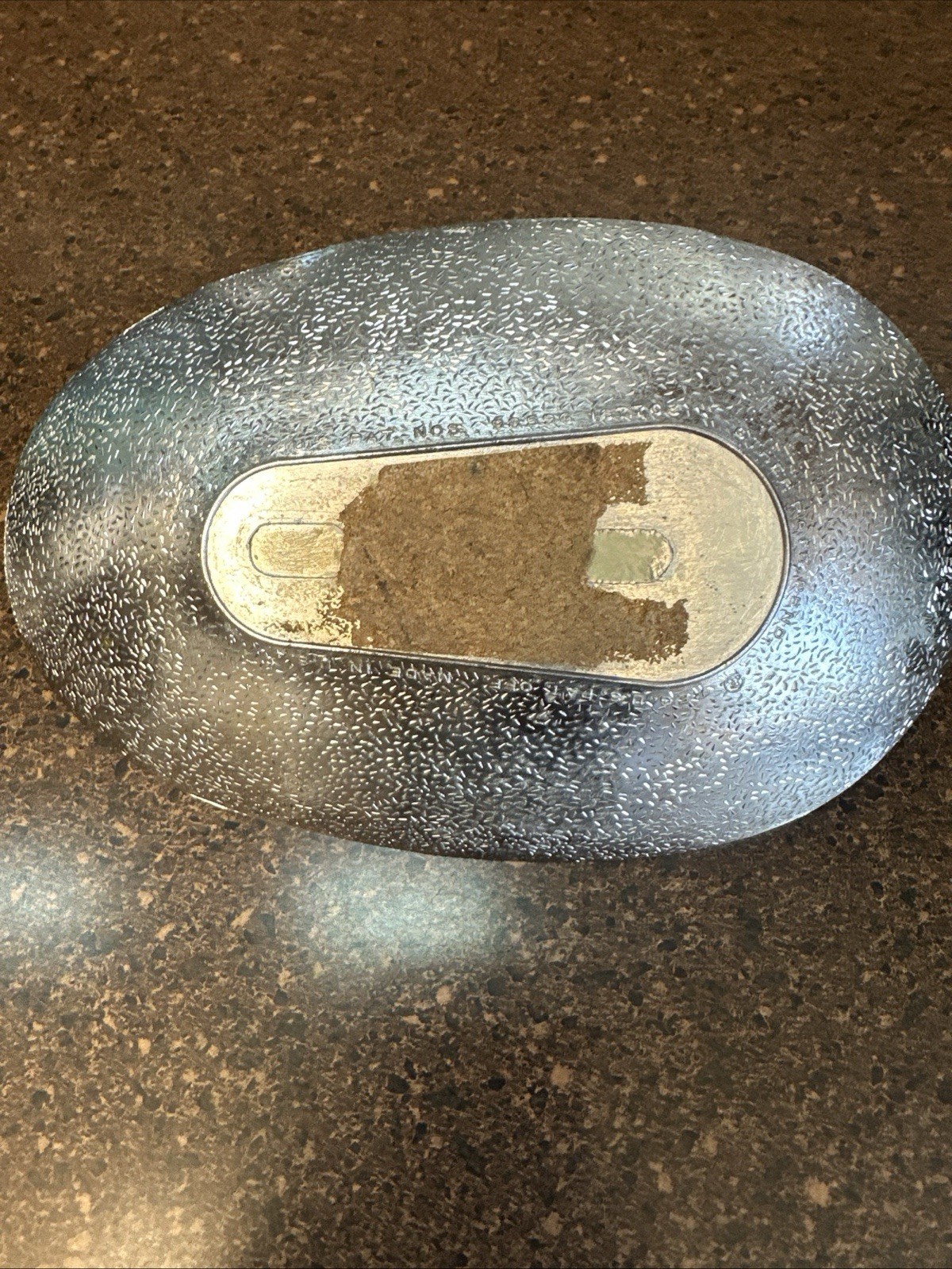 Vtg 1960s GE Missile & Space Division Chrome Ashtray NASA Aerospace Contractor