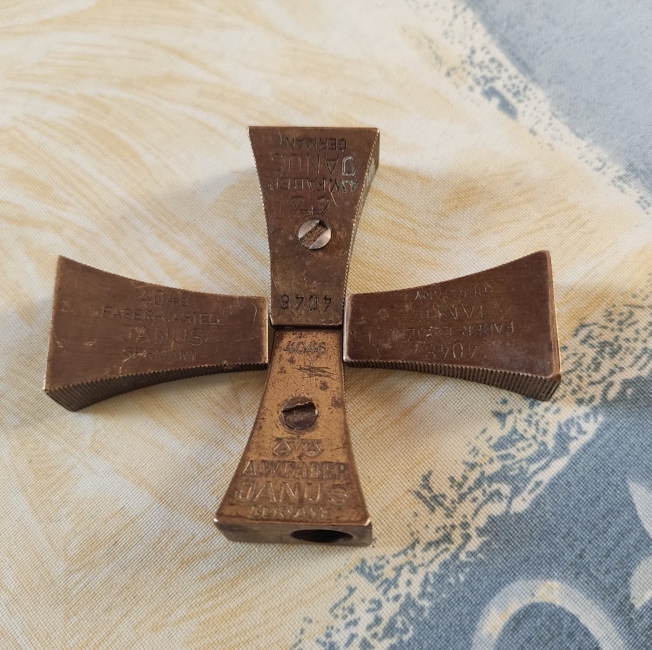 Lot of 4 Vintage German Pencil Sharpener A. W. Faber-Castell Janus Germany