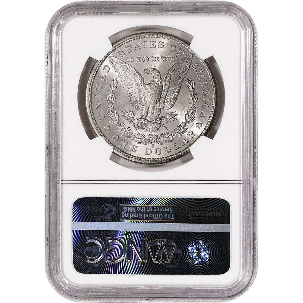 1881-S US Morgan Silver Dollar $1 - NGC Brilliant Uncirculated