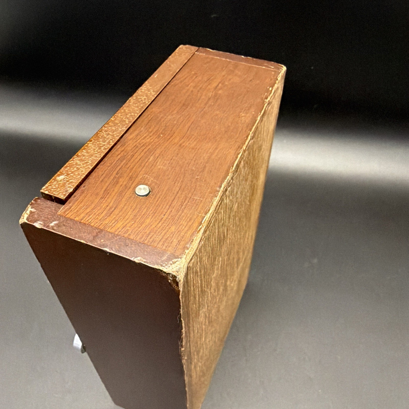 Rare Vintage Vestax Wooden Triple DJ Cartridge Needle Case Used Complete