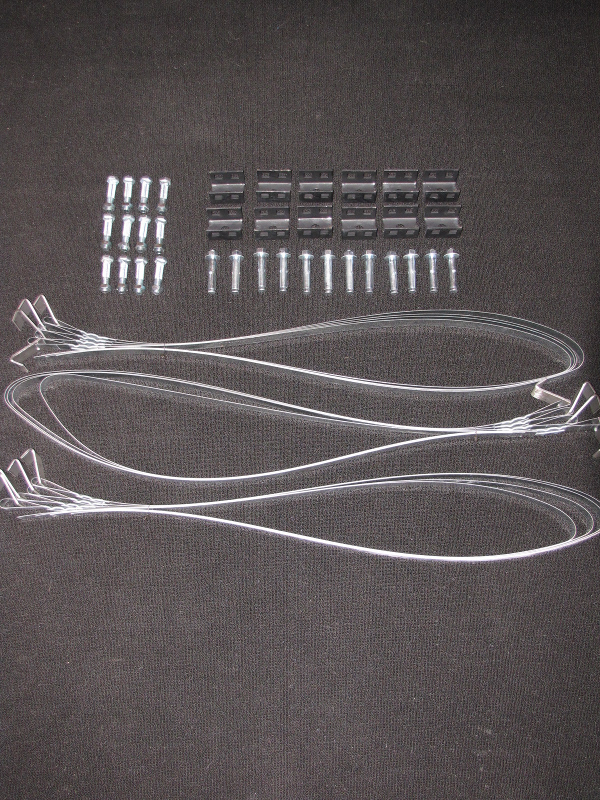 Mobile Home Parts Set of 8 Dry Concrete Anchors Tie Down Straps & Bolts