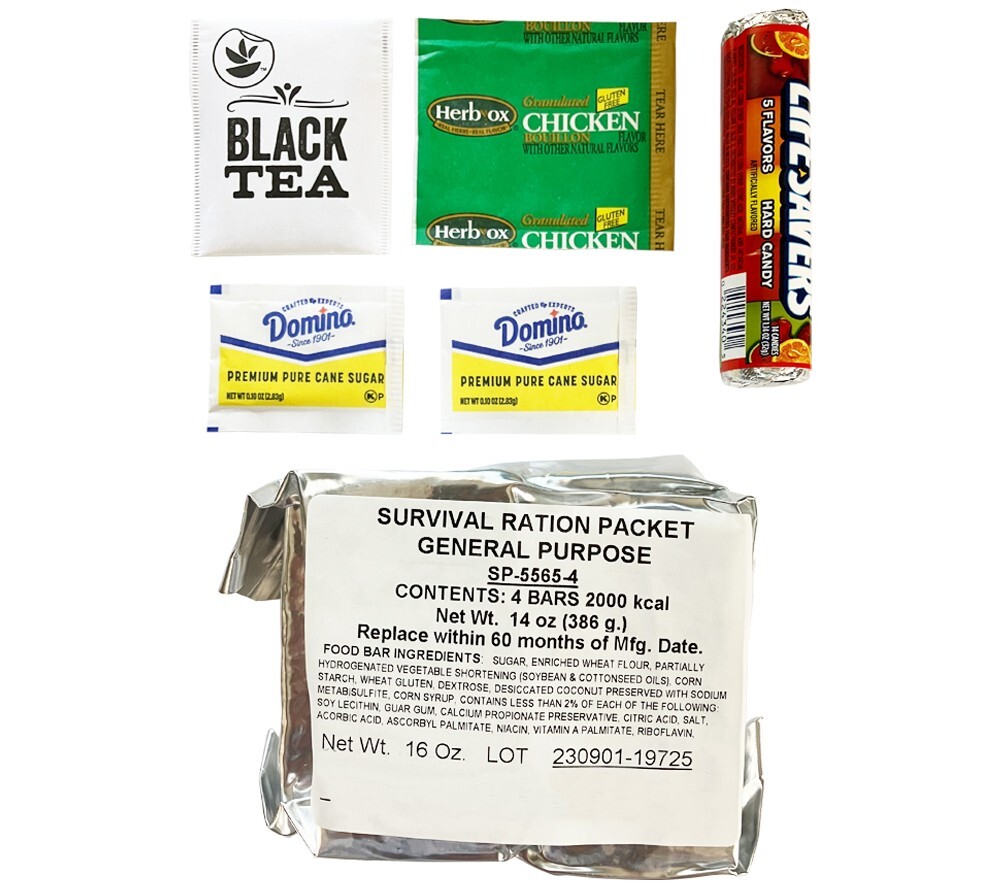 Survival Ration Packet General Purpose GP MIL-F-43231 US Military New Stock