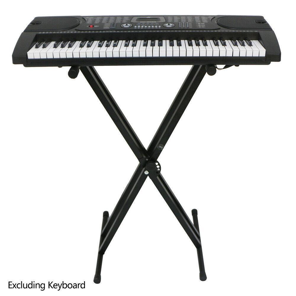 Adjustable Keyboard Electric Piano X-Stand Metal Dual Tube Rack