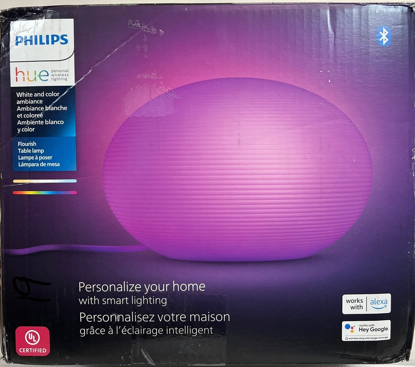 Philips Hue Flourish White Table Lamp LED 4090431U9 -FREE S/H