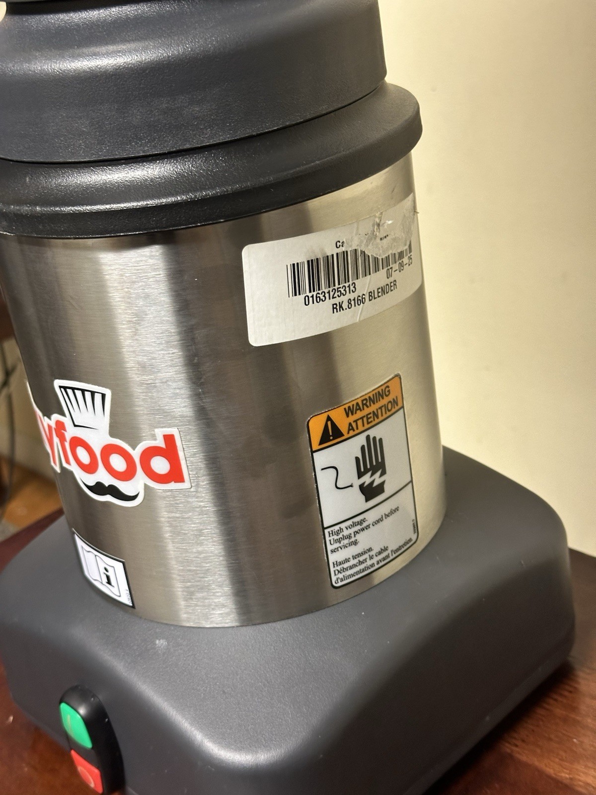 Skyfood LAR-4MBSE 1-Gallon Commercial Countertop Food Blender 120V Heavy Duty